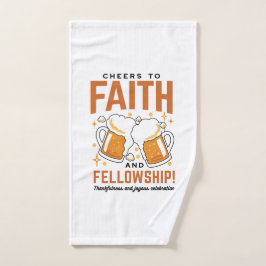 応援から信仰とフェローシップ – オクトーバーフェストティー ハンドタオル