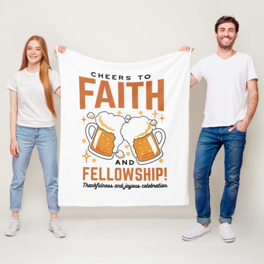 応援から信仰とフェローシップ – オクトーバーフェストティー フリースブランケット (インサイチュ)