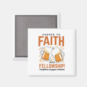 応援から信仰とフェローシップ – オクトーバーフェストティー マグネット (正面/裏面)