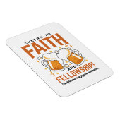 応援から信仰とフェローシップ – オクトーバーフェストティー マグネット (右側)