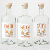 応援から信仰とフェローシップ – オクトーバーフェストティー リキュールボトルラベル (ボトル)