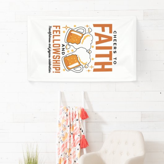 応援から信仰とフェローシップ – オクトーバーフェストティー 横断幕 (インサイチュ)