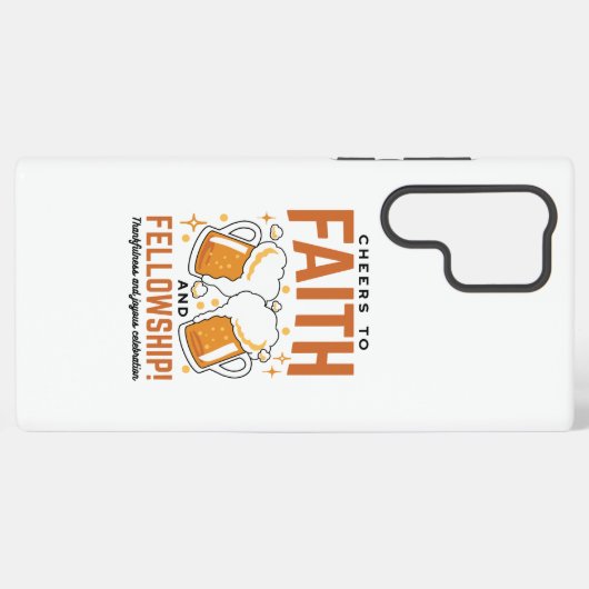 応援から信仰とフェローシップ – オクトーバーフェストティー SAMSUNG GALAXYケース (裏面横)