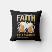 応援から信仰とフェローシップ – オクトーバーフェスト クッション (正面)