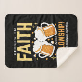 応援から信仰とフェローシップ – オクトーバーフェスト シェルパブランケット (正面(横))