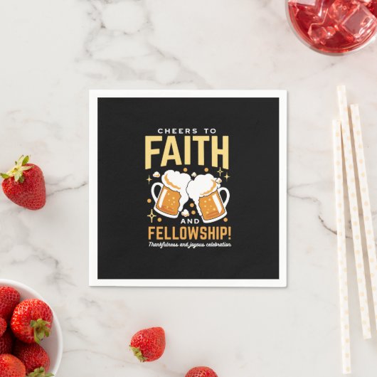 応援から信仰とフェローシップ – オクトーバーフェスト スタンダードカクテルナプキン (インサイチュ)