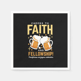 応援から信仰とフェローシップ – オクトーバーフェスト スタンダードカクテルナプキン