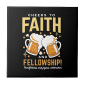 応援から信仰とフェローシップ – オクトーバーフェスト タイル (正面)