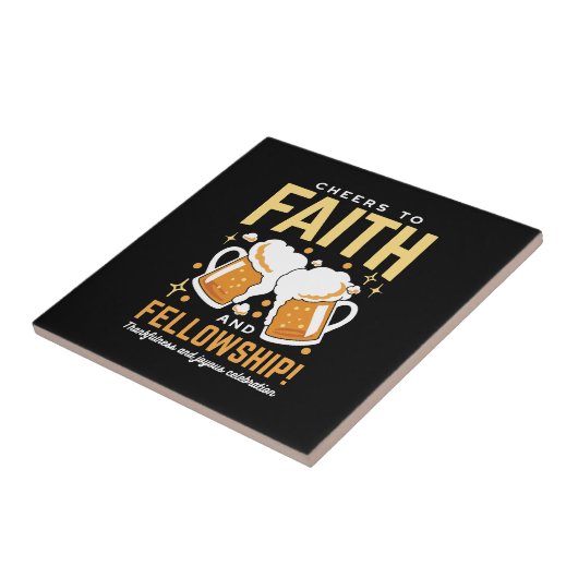 応援から信仰とフェローシップ – オクトーバーフェスト タイル (側面)