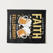 応援から信仰とフェローシップ – オクトーバーフェスト タペストリー (正面(横))