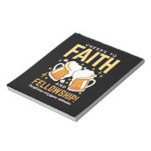 応援から信仰とフェローシップ – オクトーバーフェスト ノートパッド (回転)