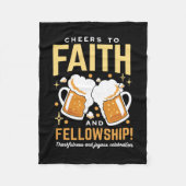応援から信仰とフェローシップ – オクトーバーフェスト フリースブランケット (正面)
