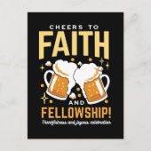 応援から信仰とフェローシップ – オクトーバーフェスト ポストカード (正面)