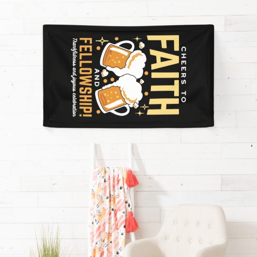 応援から信仰とフェローシップ – オクトーバーフェスト 横断幕 (インサイチュ)