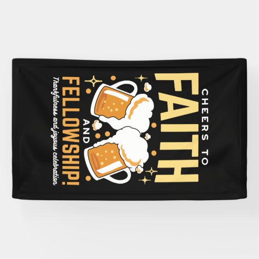 応援から信仰とフェローシップ – オクトーバーフェスト 横断幕 (横)