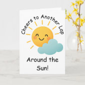 応援から別のラップザのまわりにサン誕生日 カード (黄色い花)