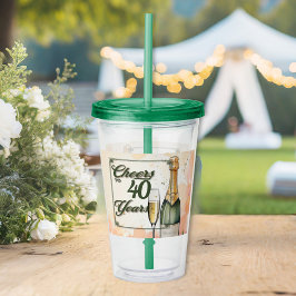 応援から年へのパーティー アクリルタンブラー