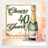 応援から年へのパーティー ウィンドウサイン (シート)