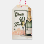 応援から年へのパーティー ギフトタグ (裏面)