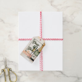 応援から年へのパーティー ギフトタグ