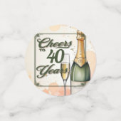 応援から年へのパーティー コンフェッティ (スモール正面)