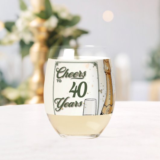 応援から年へのパーティー ステムなしワイングラス (インサイチュ (ウェディング))