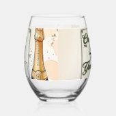 応援から年へのパーティー ステムなしワイングラス (左)