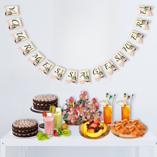 応援から年へのパーティー バンティングフラッグ