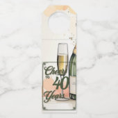 応援から年へのパーティー ボトルネックタグ (裏面)