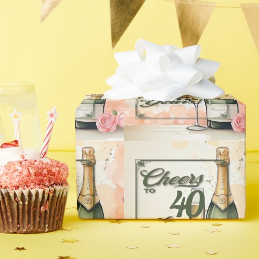 応援から年へのパーティー ラッピングペーパー (誕生日パーティー)