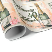 応援から年へのパーティー ラッピングペーパー (ロールコーナー)