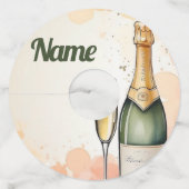 応援から年へのパーティー ワイングラスタグ (裏面)