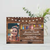 応援から年へ、何歳の誕生日パーティーバー飲料 招待状 (スタンド正面)