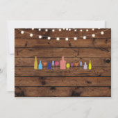 応援から年へ、何歳の誕生日パーティーバー飲料 招待状 (裏面)