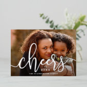 応援から年末横の写真 箔シーズンカード (立ち正面)