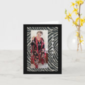 応援から年賀状 カード (黄色い花)