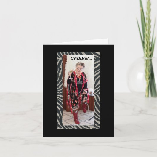 応援から年賀状 カード (正面)