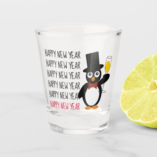 応援から新年のショットグラス ショットグラス (正面)