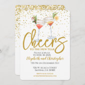 応援から新年のパーティー 招待状 (正面/裏面)