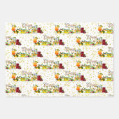 応援から新年カクテルドリンクディナー ラッピングペーパーシート (正面)