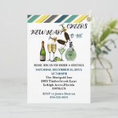 応援から新年ディナーカクテルアートモダン 招待状 (スタンド正面)