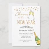 応援から新年パーティの招待状 案内状 (正面)