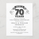 応援から永遠70周年記念写真招待状 (正面)