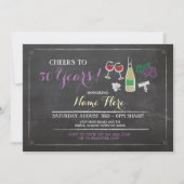 応援から誕生日まであらゆる時代のワイン醸造招待状 招待状 (正面)