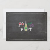 応援から誕生日まであらゆる時代のワイン醸造招待状 招待状 (裏面)