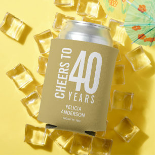 応援から誕生日年金ゴールド 缶クーラー