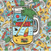 応援から週末のキャンおもしろいピング |ダイカットのシール シール