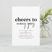 応援から長年の退職パーティー招待状 招待状 (スタンド正面)