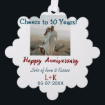 応援から10年happy anniversaryに写真データを追加 オーナメントカード<br><div class="desc">夫婦愛デザイン</div>