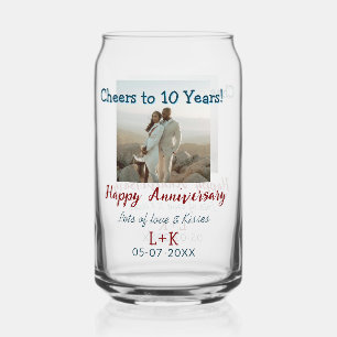 応援から10年happy anniversaryに写真データを追加 ガラス缶